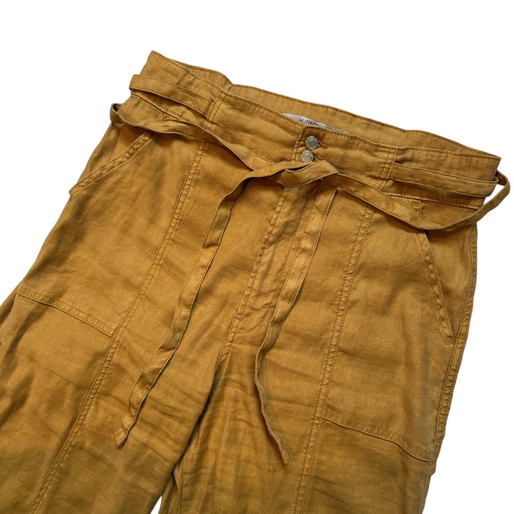 HUDSON (Anthropologie) Tie Waist Wide Leg Trouser in Desert Sand, Sz 32 - Picture 8 of 14